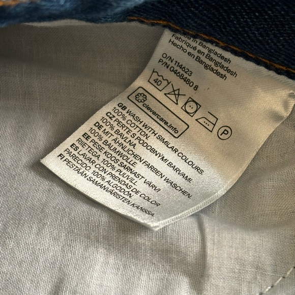 H&M Size 2 Blue high waisted Shorts - Picture 10 of 10